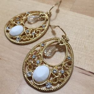 Gold statement earrings
